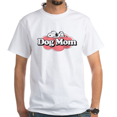 

CafePress Snoopy Dog Mom White T-Shirt - 100 Cotton T-Shirt White