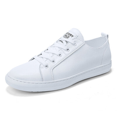 

Mens Shoes Fashion Casual Shoes Leather Lace Up Shoes For Men Breathable Light Shoes Black White Size 39-44