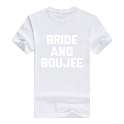 

Bride & Boujee Men T-Shirt Funny Saying Wedding Bride-to-be tee