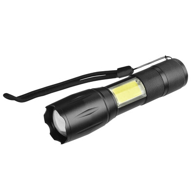 

4-Modes LED Flashlight Telescopic Zoomable Waterproof LED Flash Light Torch For Reading Camping Hunting