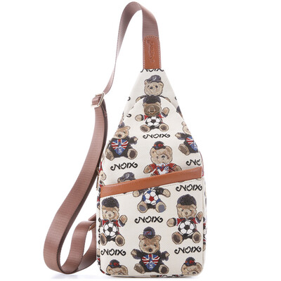 

Орехи (NOIX) NX-7011 Британский мешок для медведей Сумки для дам Сумка для сумок сумка для мешков с диагональной сумкой Beige