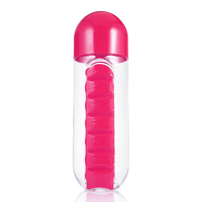 

Portable Water Bottle with Medicine Box