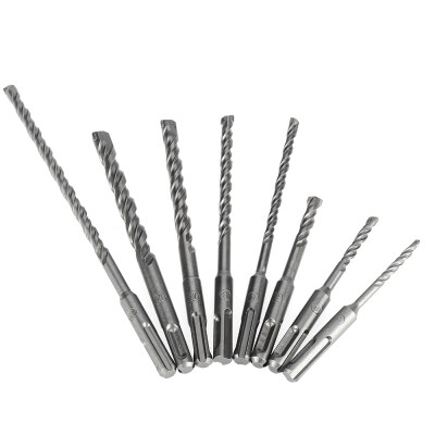 

8pcsset 2 Pits 2 Slots SDS Shank Rotary Hammer Impact Drill Bit Electric Hammer SDS PLUS Drill Bits