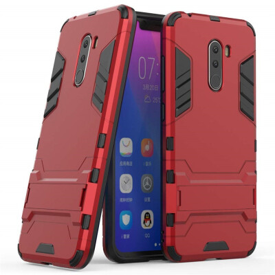 

Case for Xiaomi Pocophone F1 618 inch 2 in 1 Shockproof with Kickstand Feature Hybrid Dual Layer Armor Protective Cover