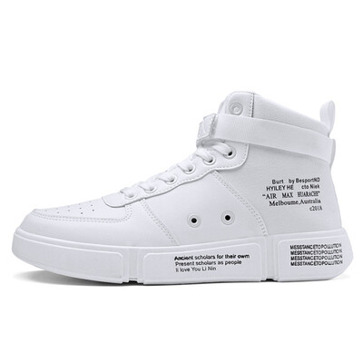 

Korean version of sports shoes trend mens shoes autumn high-top shoes Harajuku style breathable casual shoes