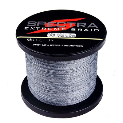 

100M-2000M 6LB-300LB Test Gray 100%PE Dyneema Braided Fishing Line