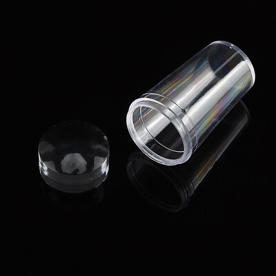 

ROSALIND Nail Plates Clear Jelly Silicone Nail Art Stamper Scraper with Cap Stamping Template Image Plates Nail Stamp Plate Tool