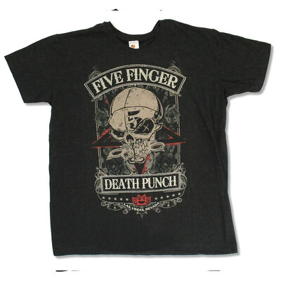 

Bravado Adult Five Finger Death Punch Las Vegas Black Tee Shirt