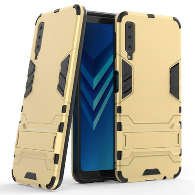 

Case for Samsung Galaxy A7 2018 6 inch 2 in 1 Shockproof with Kickstand Feature Hybrid Dual Layer Armor Protective Cover