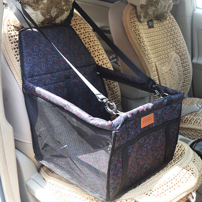 

Portable Foldable Pets Dogs Cats Car Crate Lookout Booster Seat Bag Carrier Travel Outdoor Pets Beds Coffee