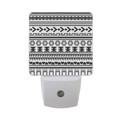 

ALAZA LED Night Light With Smart Dusk To Dawn SensorStripe With Floral Butterfly Plug In Night Light