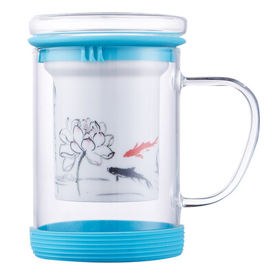 

[Jingdong супермаркет] Youjia керамический фильтр стекла Мин Ming древний рифма чашка 400ML синий U-2042-B