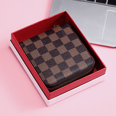 

STIYA ladies wallet short print zipper wallet female card package multifunction 883S051002 brown