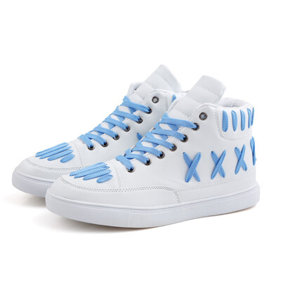 

Outdoor casual mens shoes 2018 autumn tide shoes high to help shoes skateboard shoes casual wild models Gao Bangzhong help mens