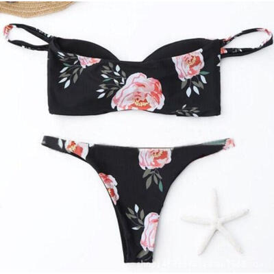 

US Stock Sexy Women Bikini Padded Bra Swimsuit Swimwear Triangle Bathing Suit