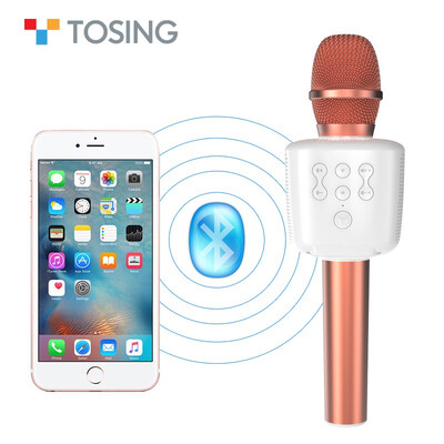 

TOSING Outdoor New Simple Portable Karaoke Microphone Wireless Blue tooth Speaker Handheld Music Player KTV Travel Support Tfcard
