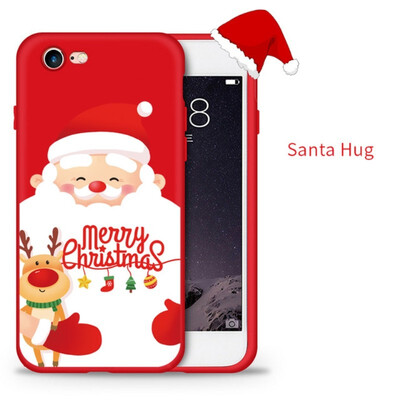 

ASINA Christmas Phone Case For iPhone 7 8 X Xs Max Soft Silicone Cover For iPhone 7 8 Plus XR Case Santa Claus Funda Coque Capa