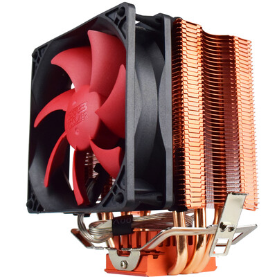

Overclocking three PCCOOLER Red Sea 10 enhanced CPU heat sink multi-platform 3 heat pipe 9CM fan with silicone grease