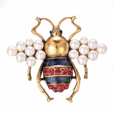 

Yoursfs Trendy New Fashion Pearl Insect Bee Brooch For Women Brooch Clothes Accessories Brooches Pin Jewelry Gifts