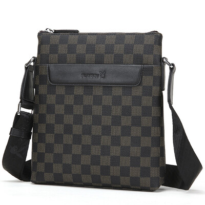 

Playboy Playboy Men&39s Fashion Fashion Men&39s Bag Shoulder Free Messenger Bag PBF0554-6B Black