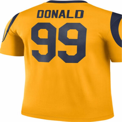

14 Sam Darnold 30 Todd Gurley Stlouis Ram New York Jets Jersey 99 Aaron Donald 12 Joe Namath 33 Jamal Adams 11 Robby Anderson 16