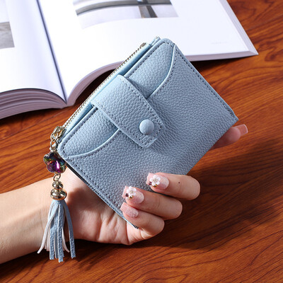 

Women Wallet New Purple Blue Gray Black Wallet Female Zipper And Lady Card Holder