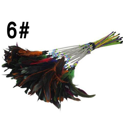 

High Quality Pet Cat Toy Newly Design Bird Feather Plush Plastic Toy for Cats Cat Catcher Teaser Toy