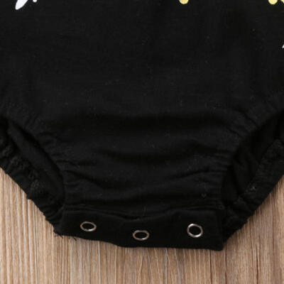 

US Baby Girls Infant Fly Sleeve Mermaid Romper Jumpsuit Bodysuit Sunsuit Outfits