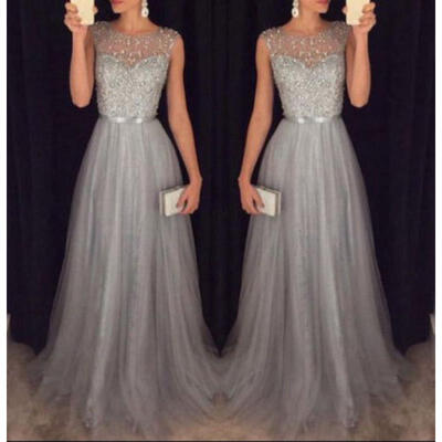 

Women Formal Wedding Bridesmaid Long EveningParty Ball Prom Gown Cocktail Dress