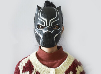 

Panther Mask Movie Theme Helmet Halloween Horror Party Props Hip Hop Atmosphere Mask Christmas
