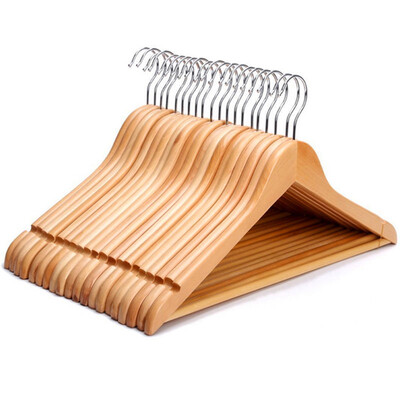 

Bingyou solid wood hanger clothes rack clothes hanging clothes large clothes drying rack 6 Pack
