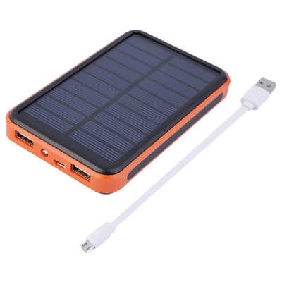 

12000mah Large Capacity Waterproof Portable Solar Power Bank Dual USB Solar Charger