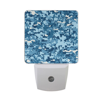 

ALAZA LED Night Light With Smart Dusk To Dawn SensorCamouflage Army Green Plug In Night Light