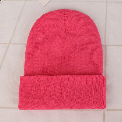 

Fluorescent cap acrylic wool cap men&women couples autumn&winter knitted caps