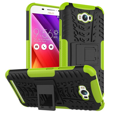 

Fivice Asus Zenfone Max ZC550KL Case TPU anti-fall tire pattern back clip bracket phone case