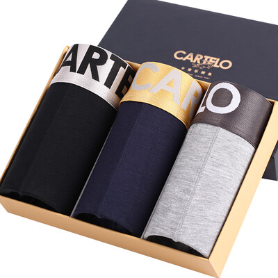 

CARTELO Mens Fashion Comfortable Casual Boxer briefs