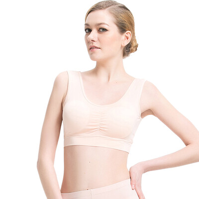 

Small nurse bra no steel bra bra noodles female modal sports bra large underwear SMB chest pad removable skin powder  170100