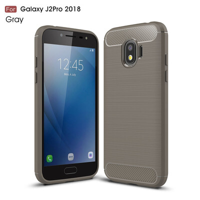

For Samsung Galaxy J2pro 2018 Carbon Fiber Phone Cases Soft TPU Anti-Knock Cover For Samsung Galaxy J2pro 2018 Case