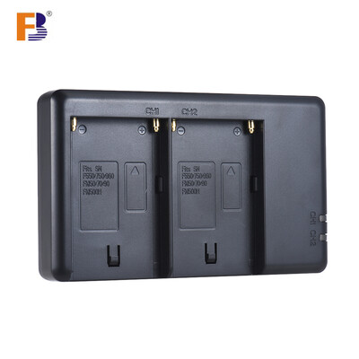 

FB NP-F550 Camera Battery Charger 2-Channel Micro-USB Input for Sony F750F770F960F970F550F530F330F570FM50FM70FM90FM500H