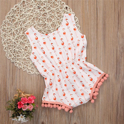 

US Seller Infant Baby Girls Sleeveless Romper Bodysuit Jumpsuit Clothes Outfits