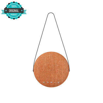 

Sardine F6 Fabric 41 Bluetooth Speaker Portable Wireless Round Loudspeak Sound with Belt 4000mAh Bookshelf Indoor Music TF AUX