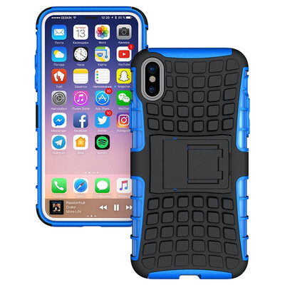 

Fivice iPhone 8 Case TPU anti-fall tire pattern back clip bracket phone case