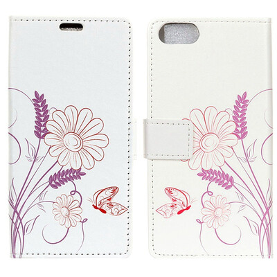 

MOONCASE Wiko Sunny 3 Painted Leather Case - Pansy