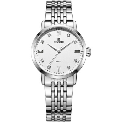 

Ebola (EBOHR) watches era elements series of simple and refined white flour with quartz watches men's table 50290116
