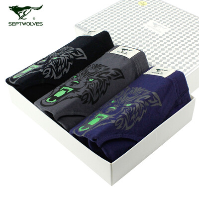 

SEPTWOLVES triangle cotton men's underwear