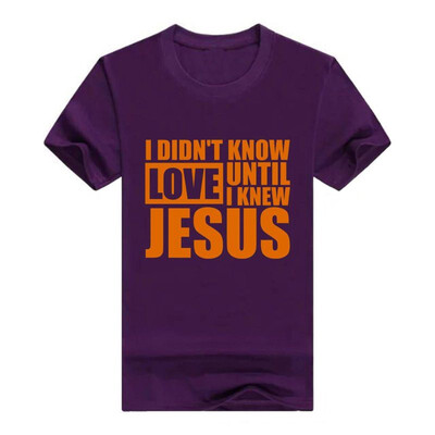 

Christian Religious Men Tshirt I Didnt Know Love Until Jesus