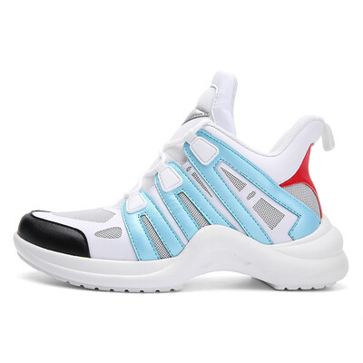

2018 New Fashion Women Sneakers Height Increasing 5 CM Luxury Shoes Women Designers Clunky Dad Shoes Tenis Feminino