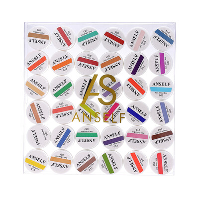 

Anself 36 Color Nail Art Pigment Set Poly Gel UV Gel Builder Polish Solid Glue Nail Extension Gel
