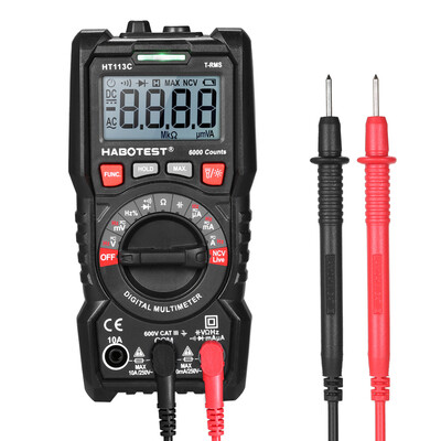 

HABOTESE Digital Multimeter Auto Range True RMS 6000 Counts Non Contact Multi Meter Voltmeter Ammeter Ohmmeter Measuring ACDC Vol