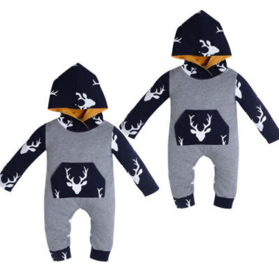 

Newborn Infant Baby Boy Girl Kids Deer Romper Jumpsuit Bodysuit Clothes Outfits